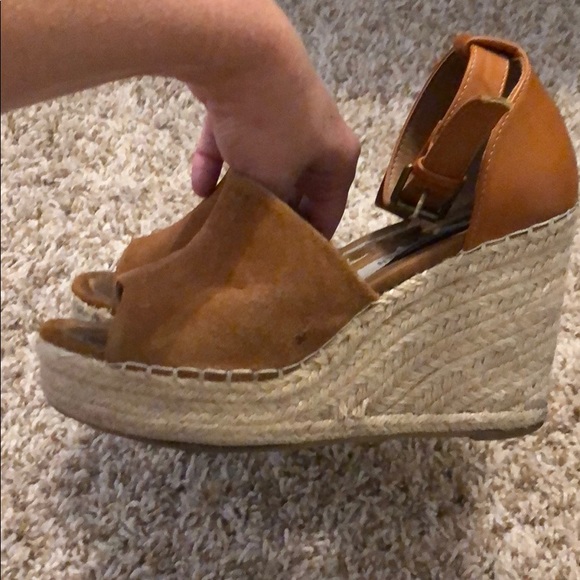 Steve Madden Espadrille wedges -cognac color - Picture 4 of 4